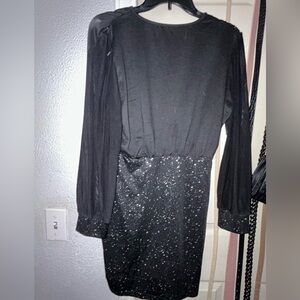 Elegant Black Sparkle Dress